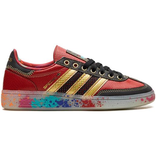 adidas sneakers handball spezial s. E. E. D. Sneakers scarlet gold paint splatter - rosso