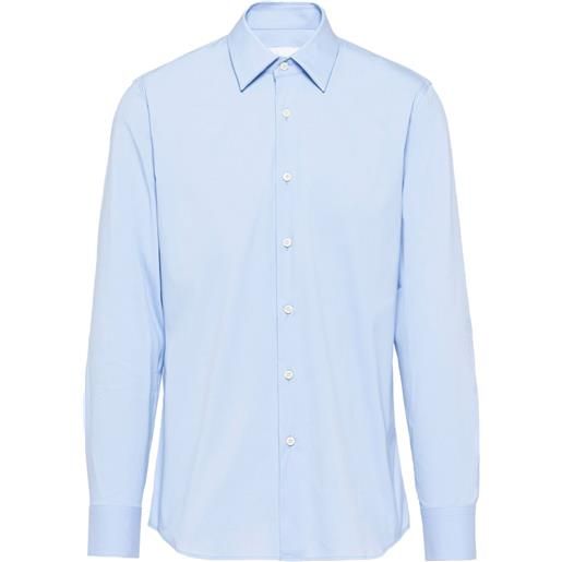 Prada camicia in popeline - blu