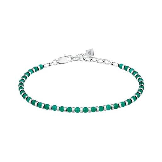 Morellato bracciale uomo in acciaio e pietre naturali, collezione pietre - s1731