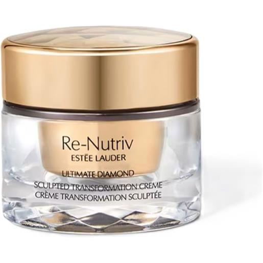 Estee lauder re-nutriv ultimate diamond sculpted transformation creme 50 ml trattamento idratante con estratto di tartufo pelle liftata e rimodellata