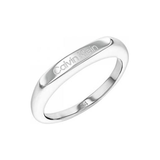 CALVIN KLEIN anello fedina in acciaio