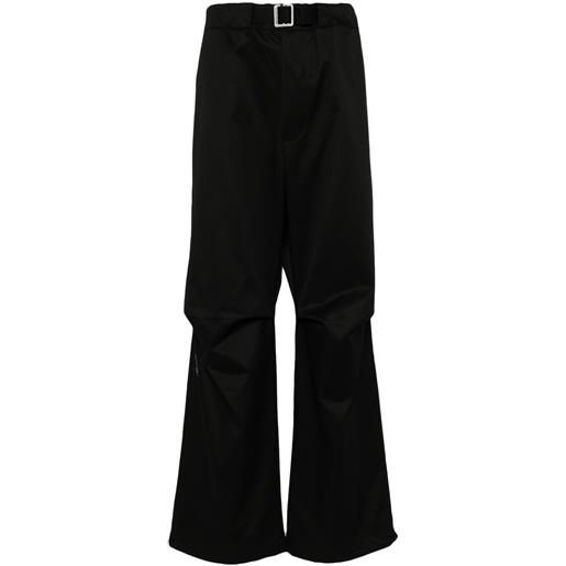 DARKPARK pantaloni crop con cintura - nero