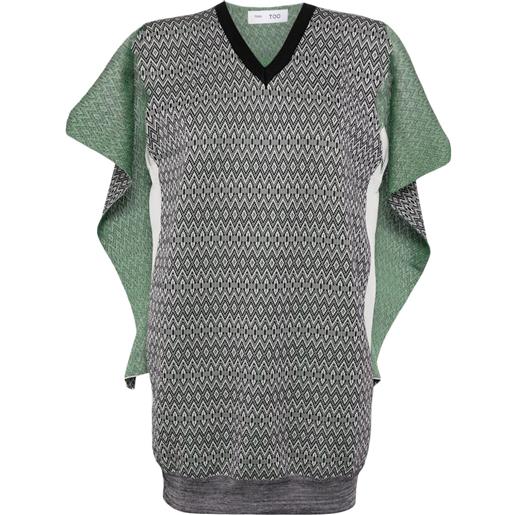 Toga canotta con scollo a v - bianco