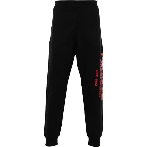 Alexander McQueen pantaloni sportivi graffiti - nero
