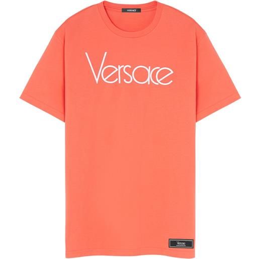 Versace t-shirt re-edition con stampa 1978 - arancione