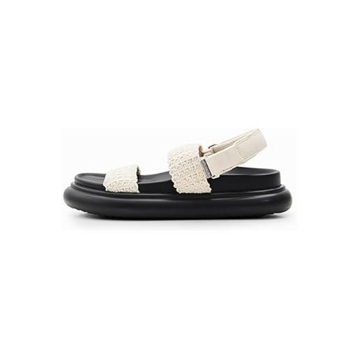 Desigual shoes_boat_macrame, sandalo donna, nero, 36 eu