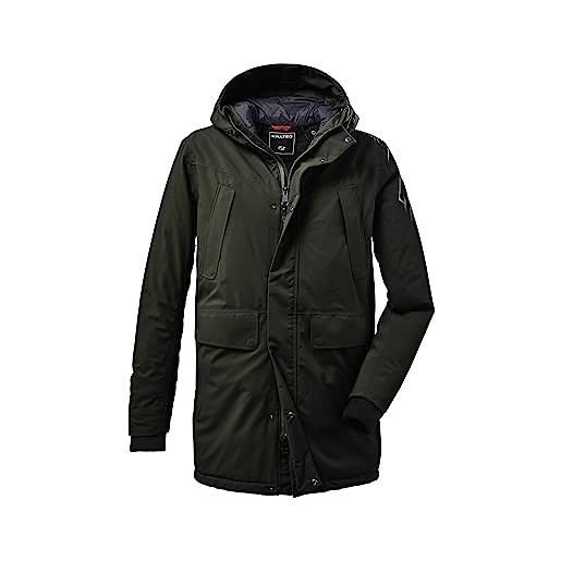 Killtec uomo parka funzionale con cappuccio kow 115 mn prk, dark olive, l, 37156-000