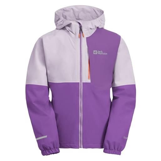 Jack Wolfskin actamic 2l jkt k giacca, rosa marina, 116 bambine e ragazze
