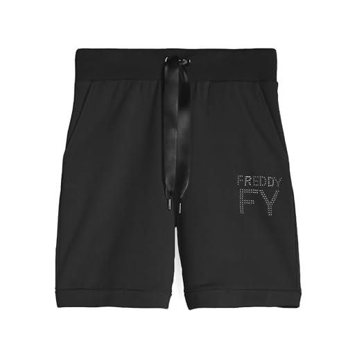 FREDDY pantaloncini donna in french terry modal, comfort fit, dettagli luminosi