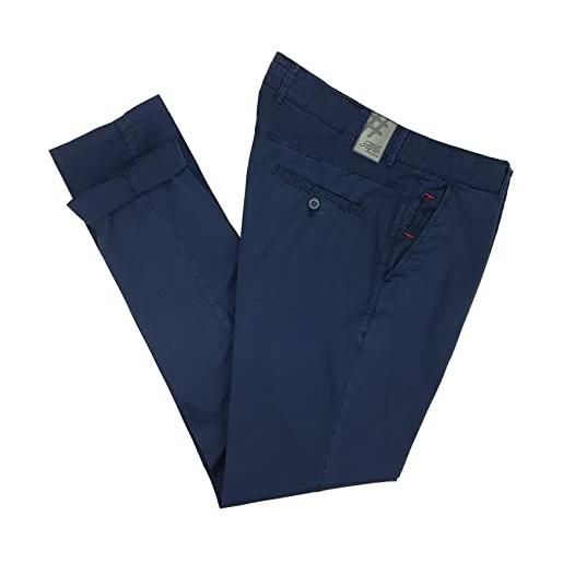 Siry Work pantalone uomo slim fit skinny jeans elasticizzato vita medio-alta tasca dritta gamba asciutta cotone alfio jeans art. Ff8009 (56, blu)