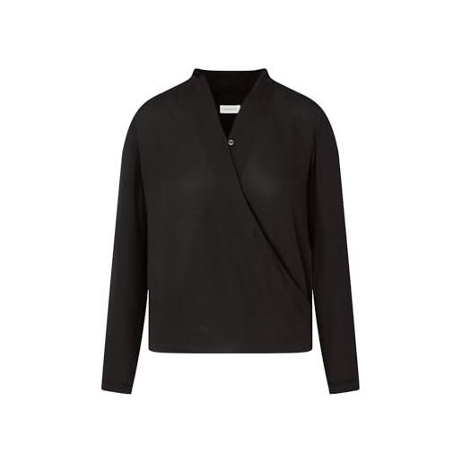 Seidensticker fashion-bluse 1/1-lang 122645, blusa donna, nero (weiß 39), 34