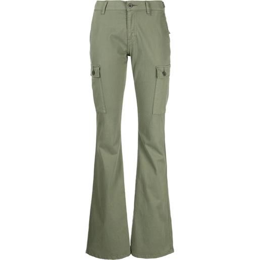 John Elliott pantaloni riley utility svasati - verde