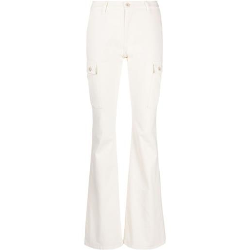 John Elliott pantaloni riley utility svasati - bianco