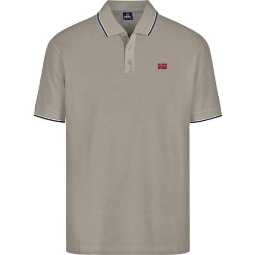 Scuola nautica italiana - polo uomo norway in cotone sand
