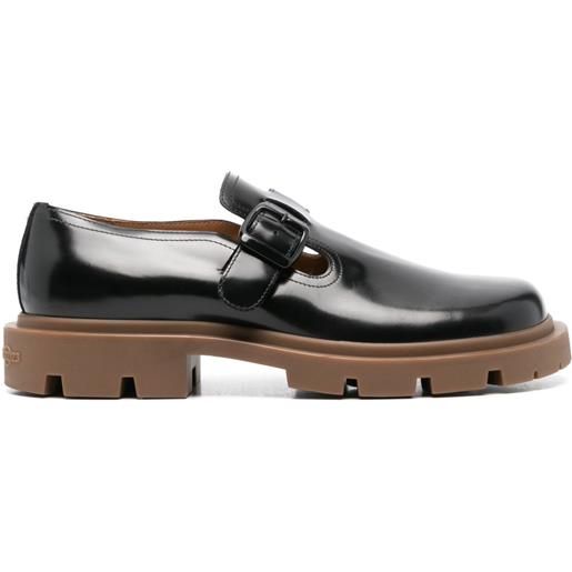 Maison Margiela stringate ivy con fibbia - nero