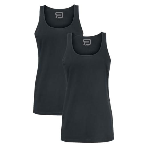 RED by EMP donna top basic neri in confezione doppia m