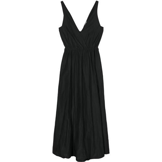 Forte Forte abito lungo svasato - nero