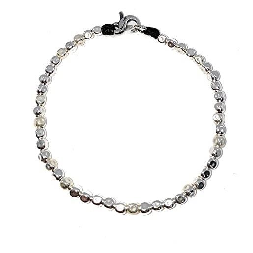 Spadarella Gioielli bracciale spadarella donna pepite in argento 925 di 4 mm lungh. 17 cm