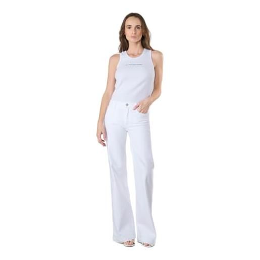 Le Temps des Cerises maes pulp flare vita alta jeans bianco push up, bianco, 25w
