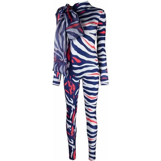 Atu Body Couture tuta intera con stampa - blu