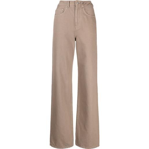 John Elliott jeans a gamba ampia - marrone