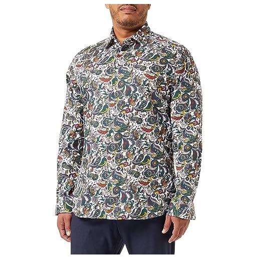 Seidensticker camicia a maniche lunghe sagomata, verde, 40 uomo