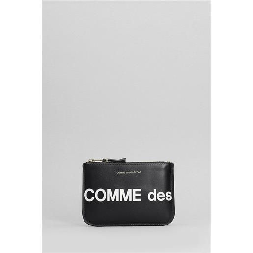 Comme des Garcons Wallet portafoglio in pelle nera