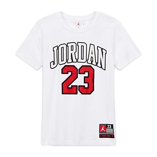 Nike t-shirt e magliette unisex per bambini jdb practice flight, bianco, 6 anni