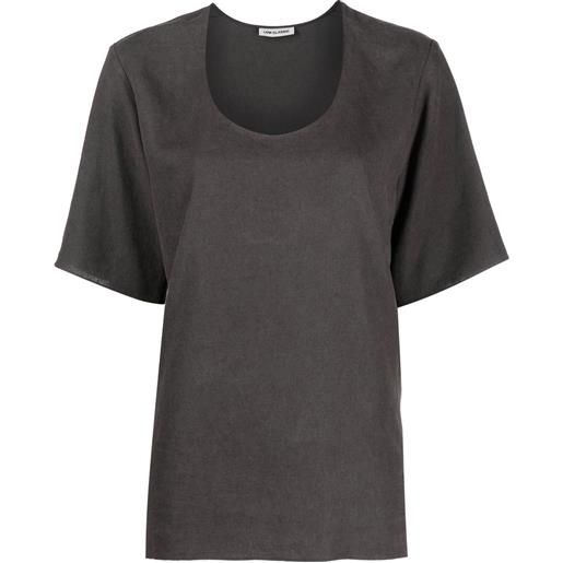 Low Classic t-shirt con scollo ampio - grigio