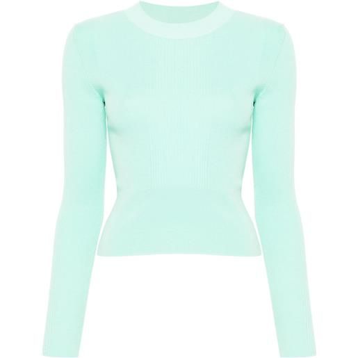 Patou maglione a coste - blu