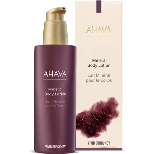 Ahava vivid burgundy mineral body lotion 250ml