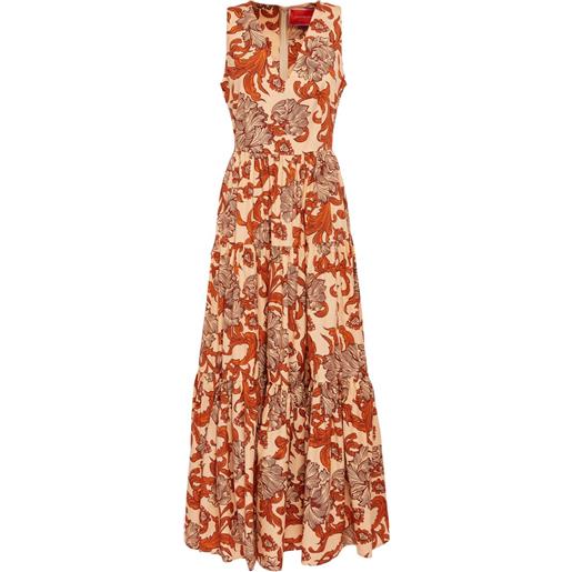 La DoubleJ abito big con stampa botanica - rosa