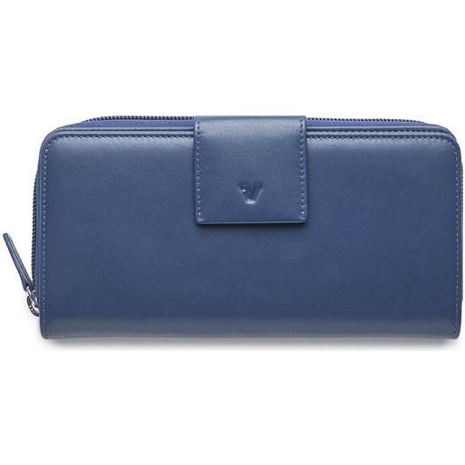 Roncato pascal portafoglio donna 19x10x3.5 cm - blu navy