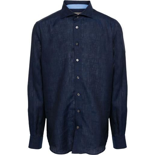 N.Peal camicia megeve - blu