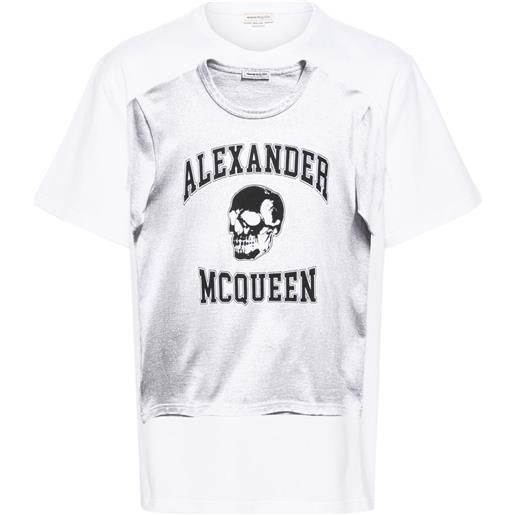 Alexander McQueen t-shirt con stampa grafica - bianco