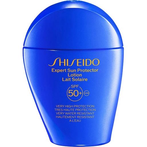 Shiseido cura-del-sole protezione. Expert sun protector face & body lotion spf 50+ 50 ml (353,60 € / 1 l)