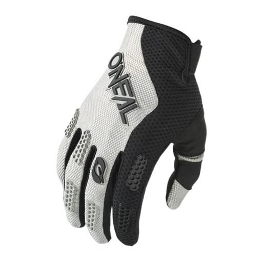 O'NEAL | guanti ciclismo e motocross | mx mtb fr downhill | vestibilità per il massimo comfort, materiale traspirante | element glove racewear v. 24 | adulto | nero grigio | taglia xl