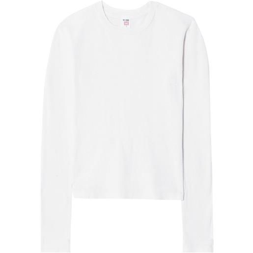 RE/DONE t-shirt baby a maniche lunghe anni '90 - bianco