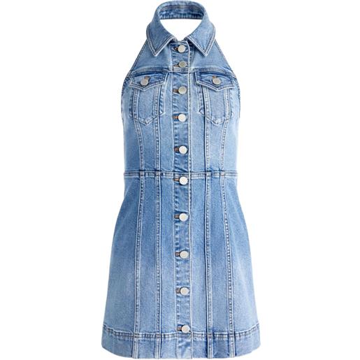 alice + olivia abito denim kendall - blu