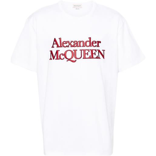 Alexander McQueen t-shirt con ricamo - bianco