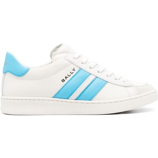 Bally sneakers tyger in pelle - bianco