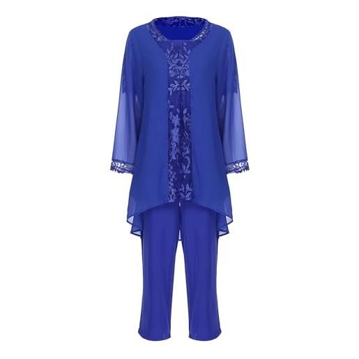 Collezione taglie forti donna abito abiti cerimonia blu prezzi Drezzy