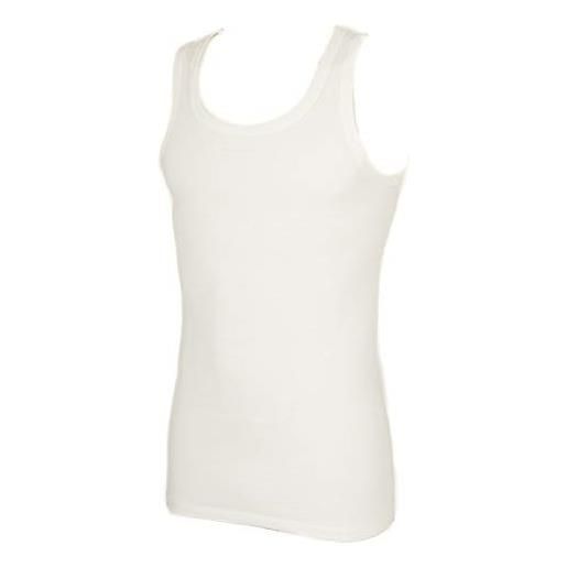 RAGNO canottiera camiciola uomo spalla larga sintonia lana/cotone articolo 065452, 002 bianco lana, 7-settima (eu xxl - f 6 - usa xl - gb 40)