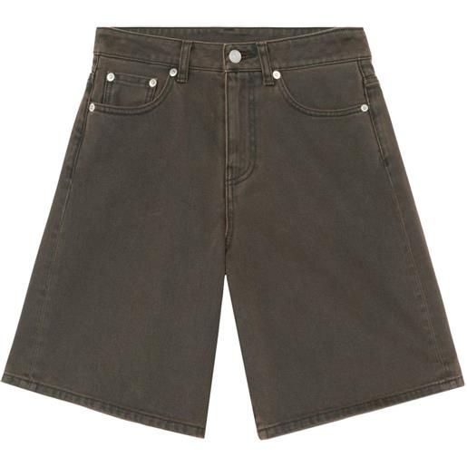 John Elliott shorts denim a gamba ampia - grigio