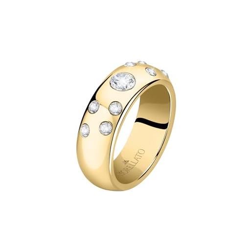 Morellato poetica anelli donna in acciaio, cristalli, ipg - sauz380