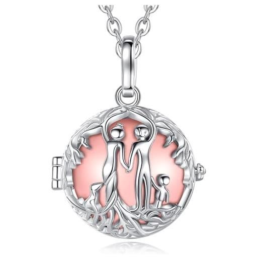 COLLANA CHIAMA ANGELI BOLA SALISCENDI CHARM INFINITO AMORE | SAGA GIOIELLI