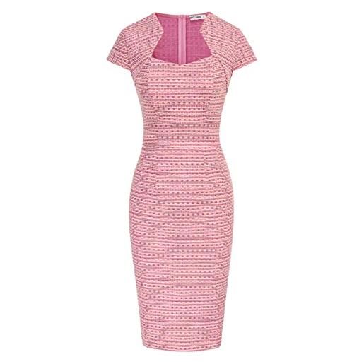 Grace karin, vestito da donna a tubino con maniche ad aletta, xl