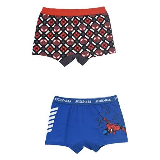 SUN CITY set 2 boxer marvel spiderman ufficiale bambino shorties mutandine intimo 5587