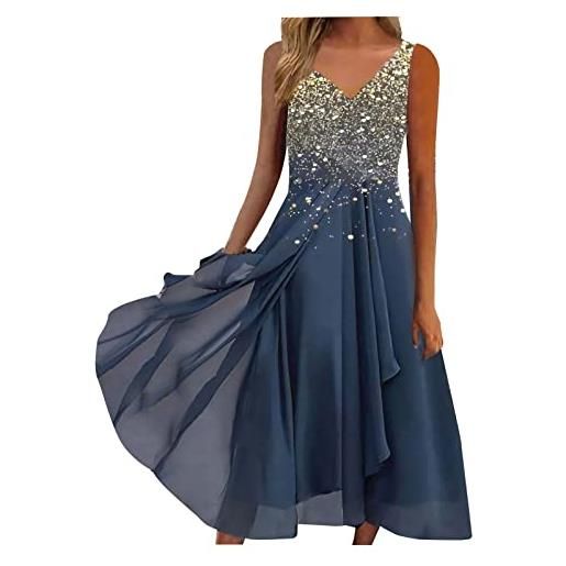 Cocila cyber of monday 2024 abiti estivi donna sexy xl abito donna blu elettrico gonne jeans al ginocchio vestito nero lungo con spacco vestito donna azzurro elegante estivo prime deals prime today deals