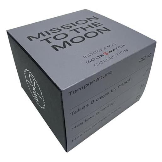 ALE E COMMERCE orologio da polso moonswatch realizzato per omega x swatch mission to moon in bioceramica